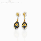 Medieval Floral Azure - Earrings